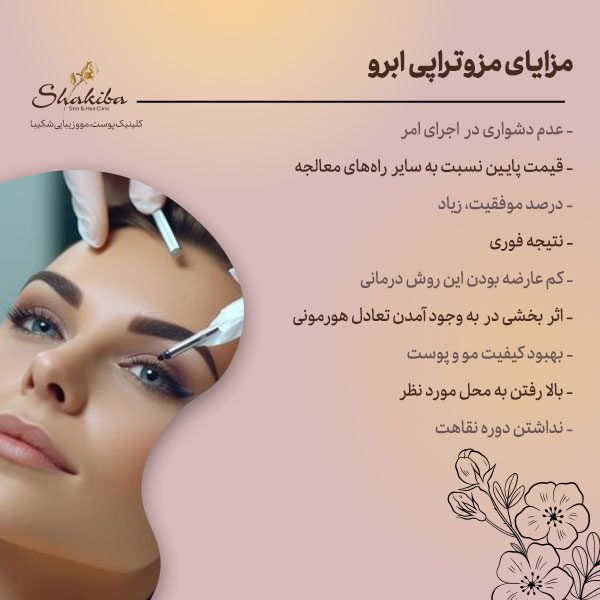مزایای مزوتراپی ابرو