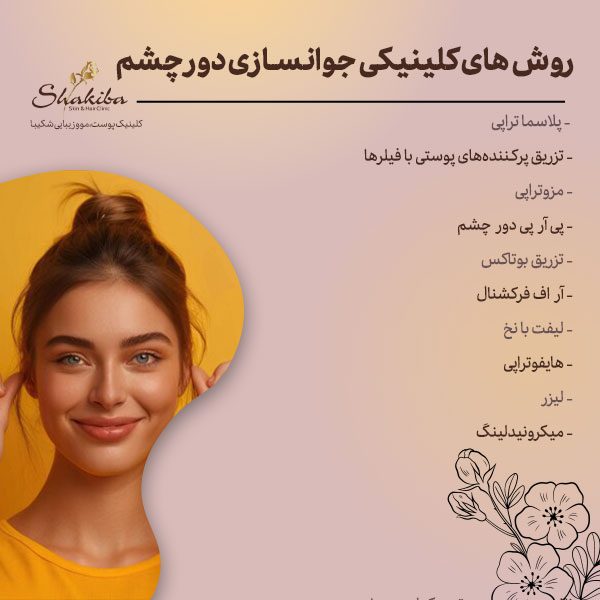 روش‌های کلینیکی جوانسازی دور چشم